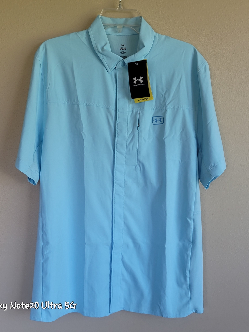 NWT Under Armour Men's Fish Pro Hybrid Woven Short-Sleeve Shirt Size Large